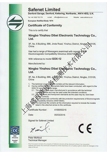 data cable CE certificate